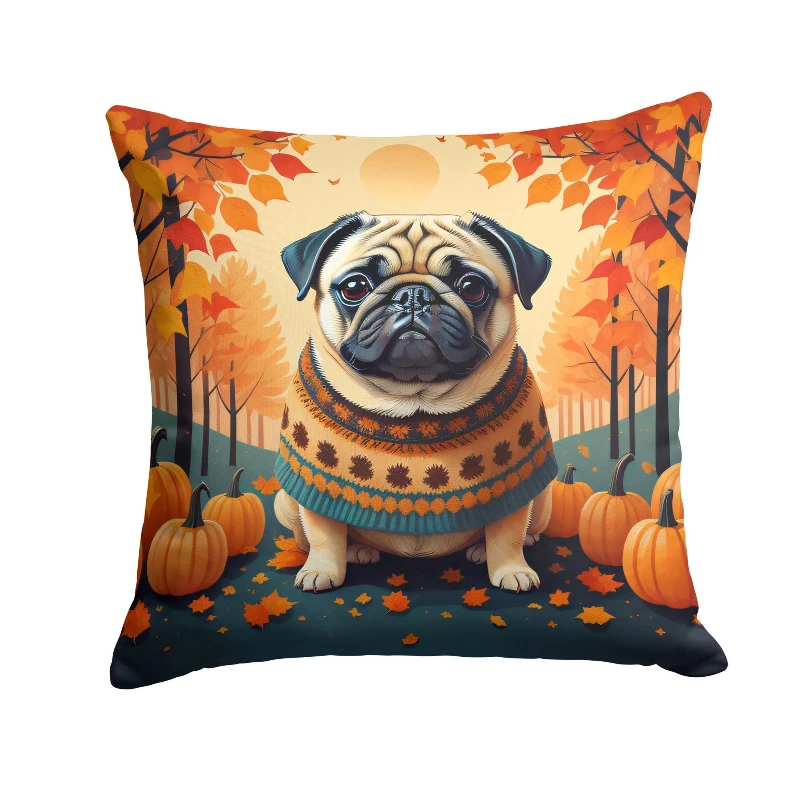 

Pug Pillow Plush Decorative Cushion - Machine Washable Soft Comfortable Throw Pillow Waterproof & Durable Perfect for Sofa Bed