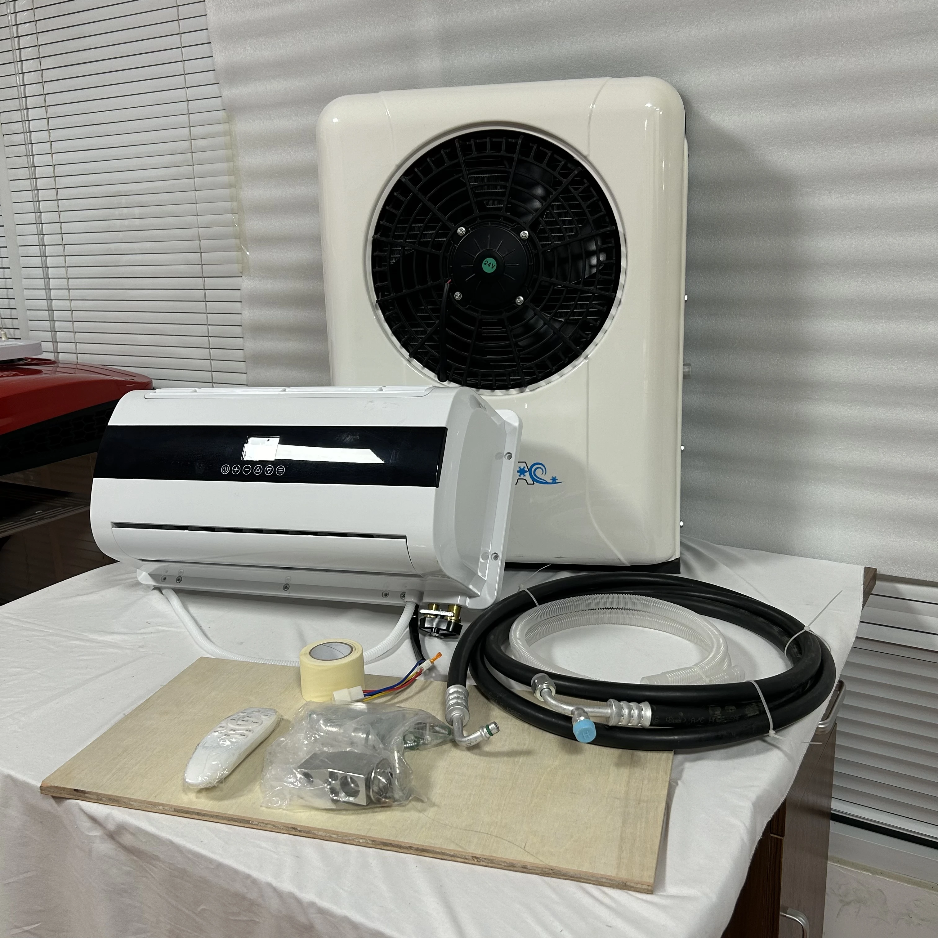 

24 В 12 В Грузовик Автомобильный Кондиционер Dc AC Sleeper Универсальный Кемпер 12 Вольт Rvs Парковочный Кулер Электрический Сплит Кондиционер