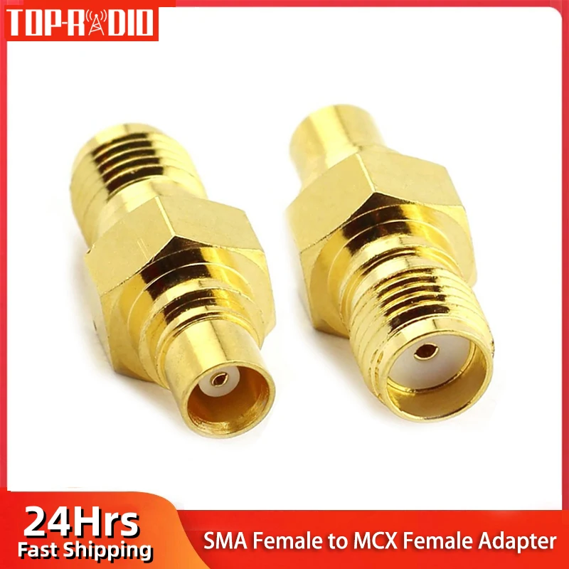 1 Piece RF Coaxial Adapter SMA Female Jack to MCX Female Straight RF Connector Converter