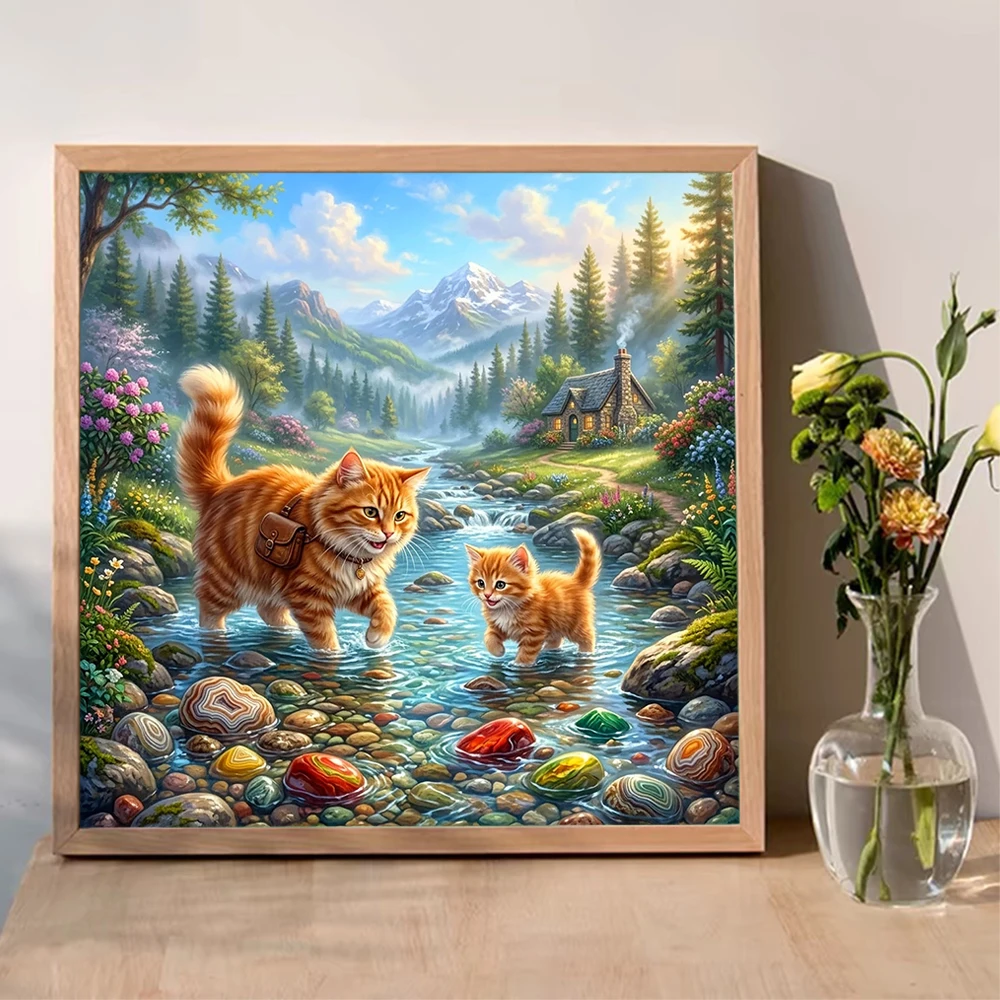 Evershine Diamond Mosaic Cat A - đánh giá và giá Embroidery Cross Stitch Patterns