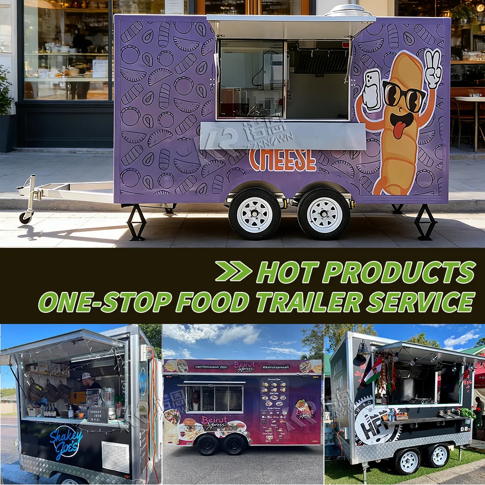 

Concession Food Trailer Catering Trailer Fast Food Cart Outdoor Grill Catering Trailer Mobile Food Truck With Full Kitchen