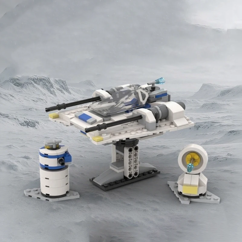 

292 шт. MOC Rebel T-47 SnowSpeeder Star Battle Строительные блоки Хит сезона для маленьких любителей зданий Рождественский подарок