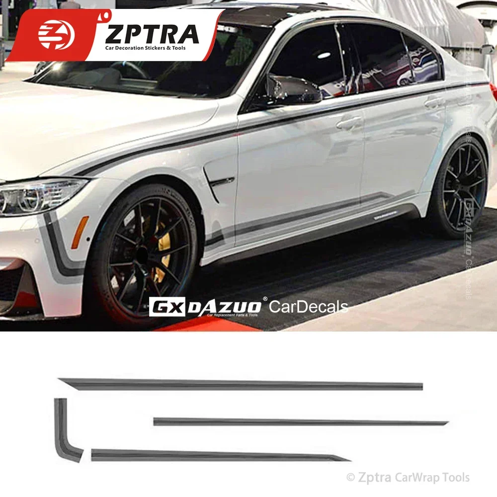 

Tricolor Stripes Car Waist Lines Sticker Door Side Decal For BMW PERFORMANCE M Sport F20 F30 F10 F23 F45 F34 F80 E90 E82 F32 F82