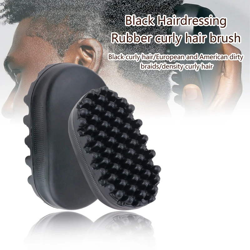 

Portable Hair Twist Comb Washable Durable Curly Rubber Curling Brush Beauty Dirty Braided Curly Hair Men'S Hair Cleaning Tool