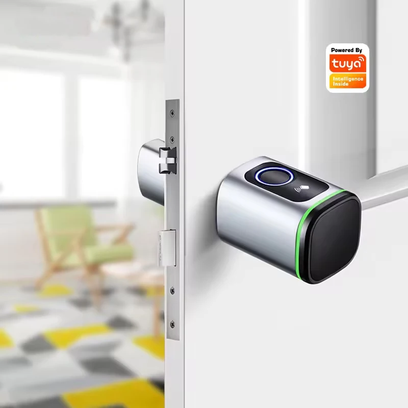 Imagem -02 - Tuya-keyless Smart Cilindro Door Lock Europeu App Remote Substituição de Impressão Digital sem Fio