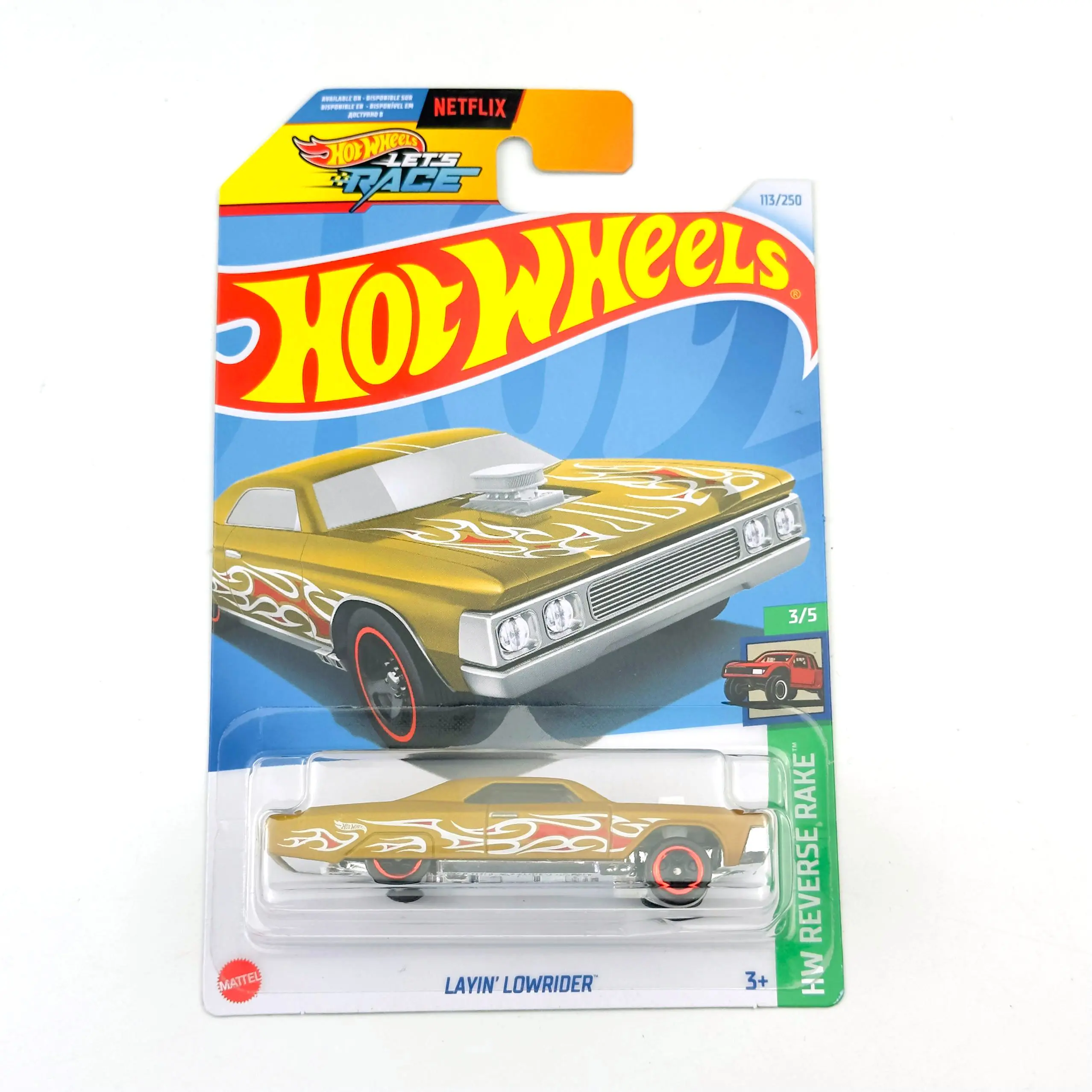 2024-113 Hot Wheels Cars LAYIN' LOWRIDER 1/64 Metal Diecast Model Collection Toy Vehicles