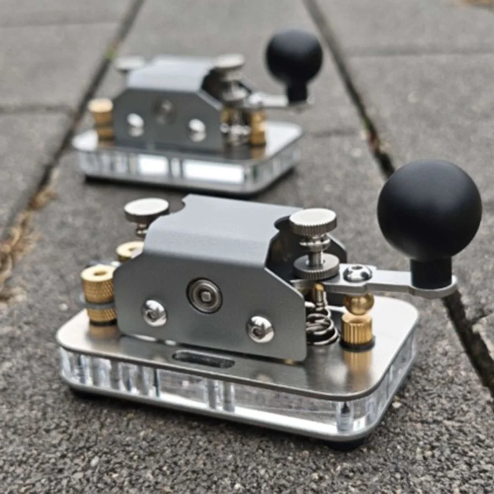 1set Manual Morse-Code Keyer Mini CW Manual Switch Learning And Training Radio Telegraph Transmitter CW Practice Key CW Trainer