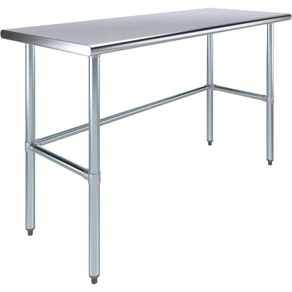 X 60 AmGood طاولة عمل من الفولاذ المقاوم للصدأ |   مقعد المرافق التجاري والسكني للمطبخ |   طاولة الإعداد المعدنية NSF