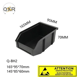 Q-BH2 ESD Hanging Bins Workspace Storage Solution Anti-static Conductive Smd Plastic Bin Small Component Box