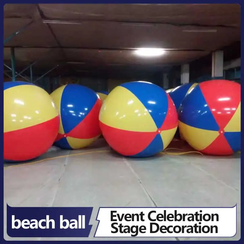 Duży piłka plażowa dla dorosłych do siatkówki wodnej, piłki nożnej, na duże imprezy, rozrywka na świeżym powietrzu i zabawka sportowa.