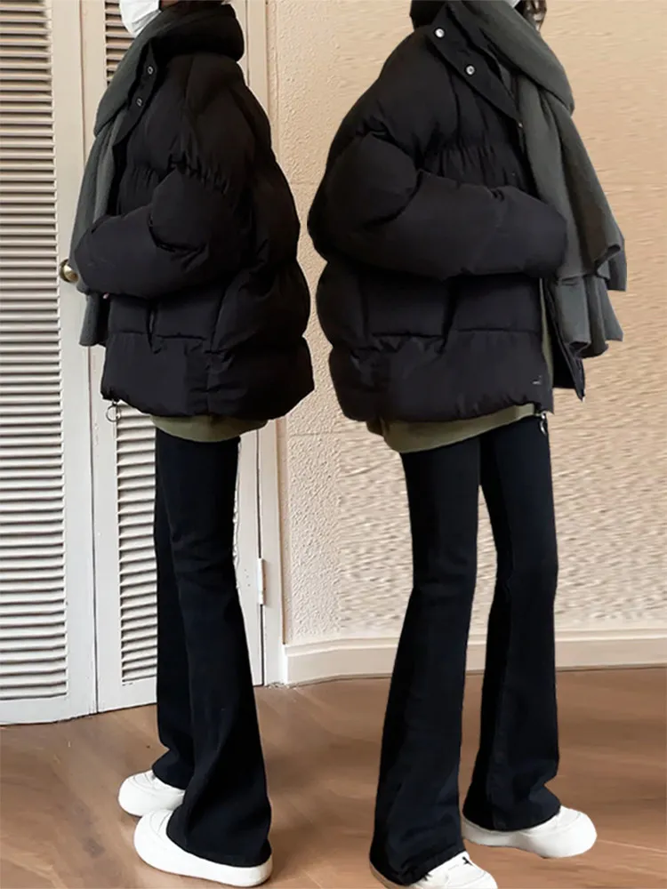 

High Waist Fce Lined Flared Jeans Women's Autumn Winter New Sle plus Size Slimming Micro Flare Denim Pants Elastic Trousers