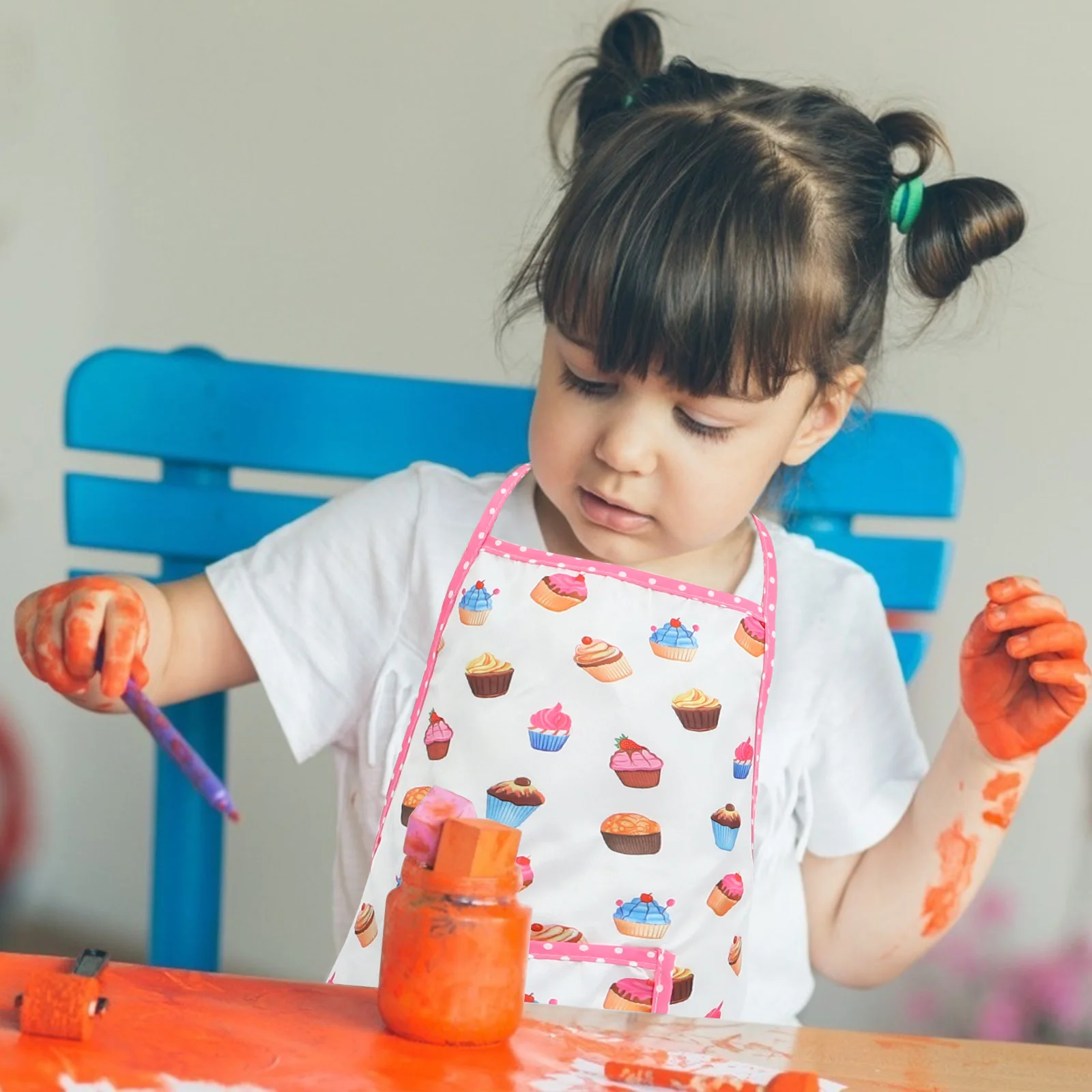 Grembiule per bambini Kit da cucina per bambini Forniture da cucina per ragazzi Cappello da calcio e da cuoco per bambini Grembiuli per vestiti per