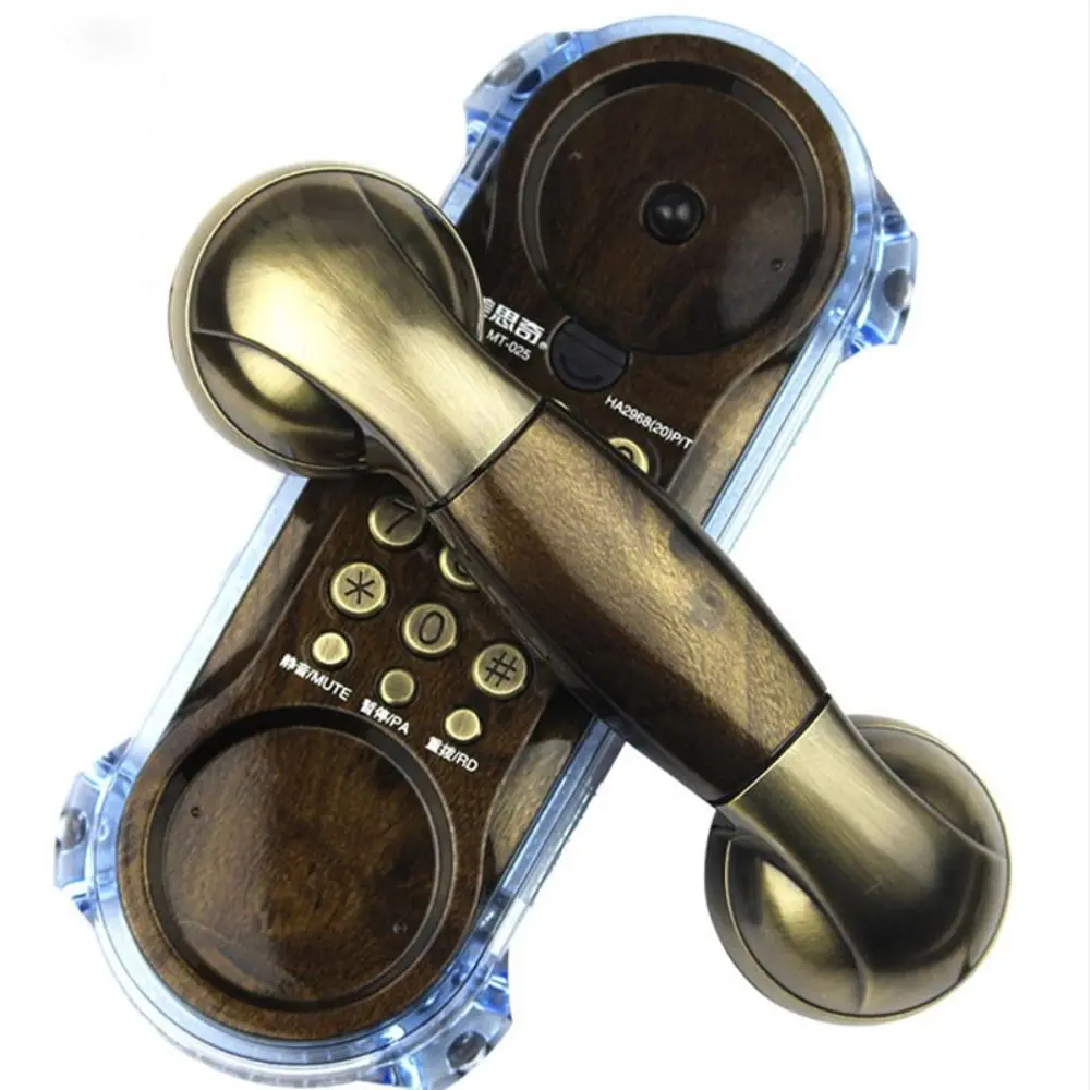 NEW Wall Mounted Wired Telephone Retro Desktop Corded Phone Handset Compact House Phones Home Office