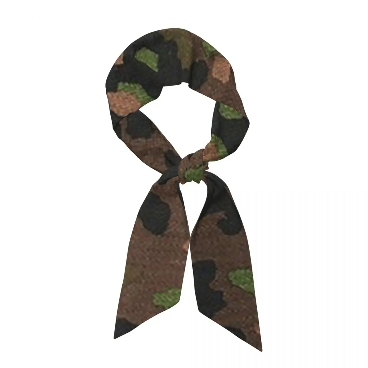 Splintertarn German WW2 Camouflage Army Military Camo (11) Women Long Narrow Scarf Soft Skinny ScarfMulti-use Neck Head Wrap for