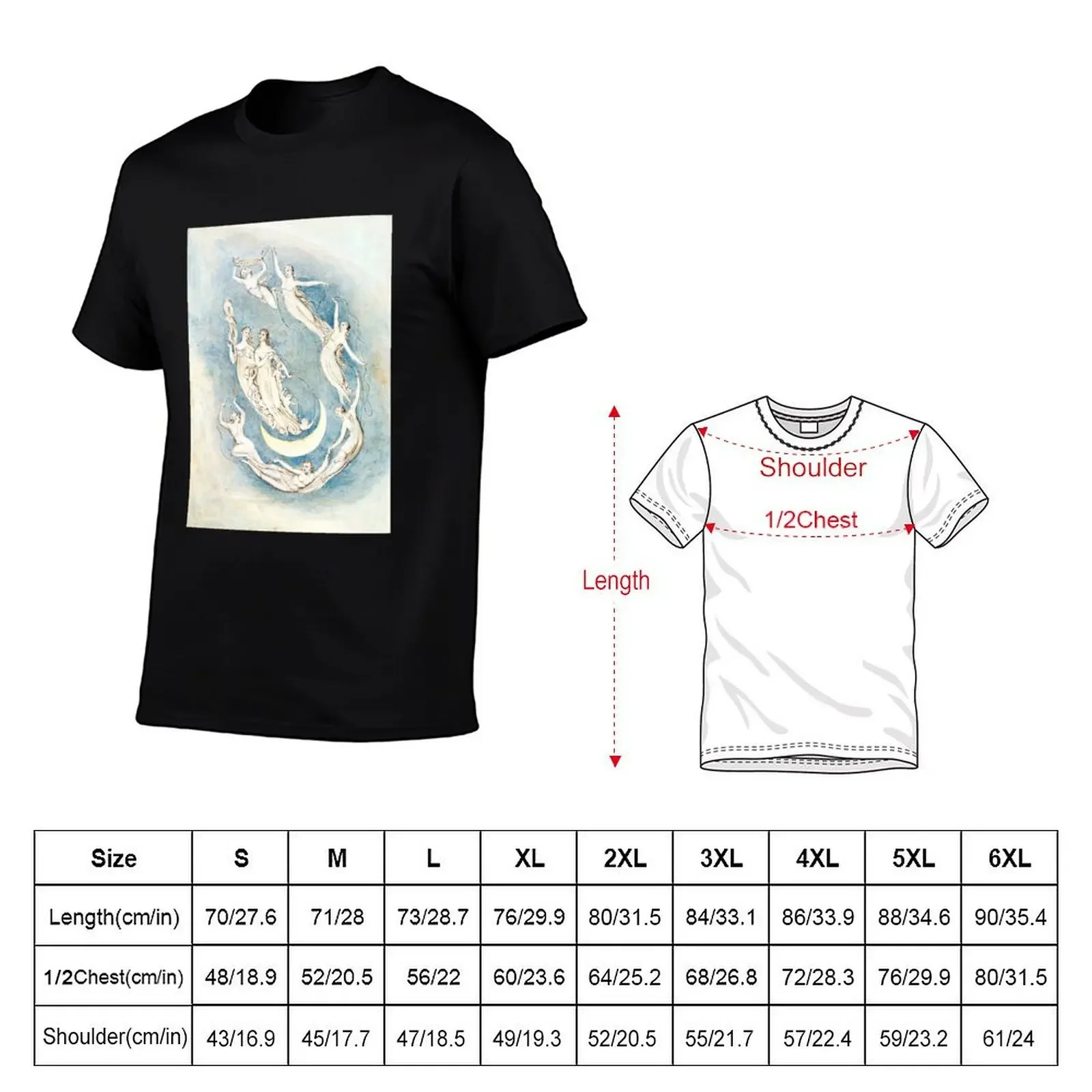 HD Our Time is Fix’d, by William Blake HIGH DEFINITION T-Shirt customs korean fashion t shirt for men