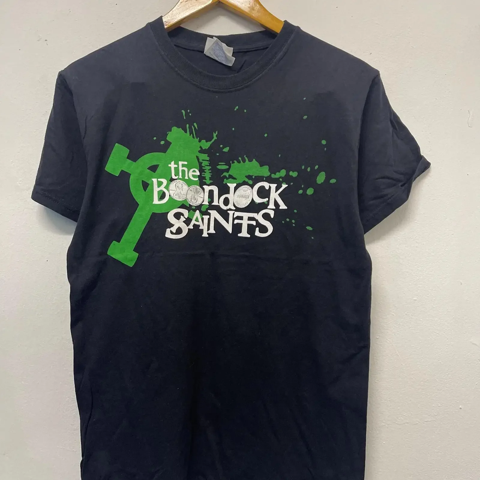 Vintage Y2K The Boondock Saints T Shirt Vigilante Action Thriller Movie Rare Mafia Story American Film Black S vintage Washed