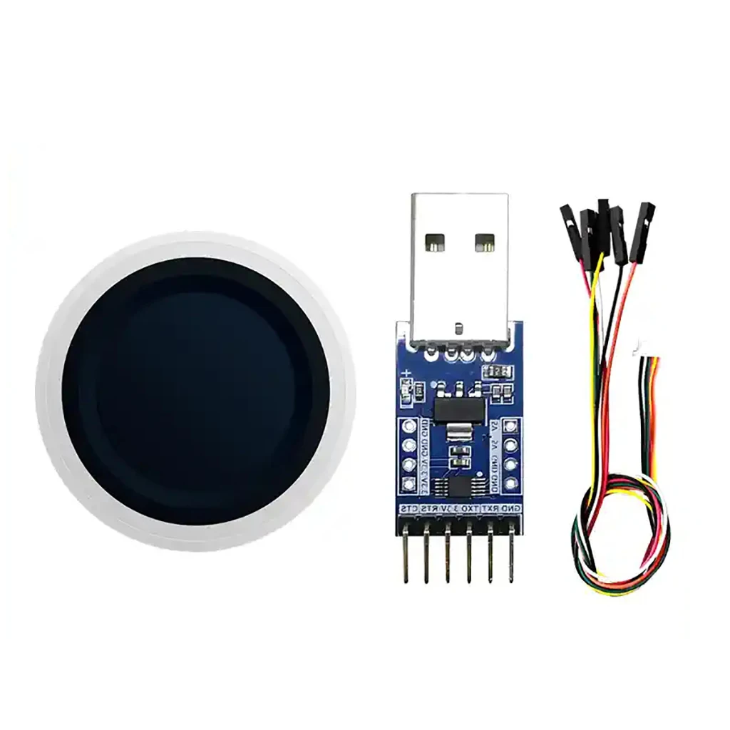 

ZW121 Fingerprint Identification Module Low Power Finger Detection Capacitive Fingerprint Capture Sensor Switch with RGB Lights