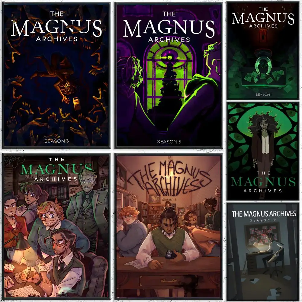 Podcast The Magnus Archives Horror Art Poster HD Waterproof Wall Decal for Study, Living Room & Garage, DIY Great Gift for Fans