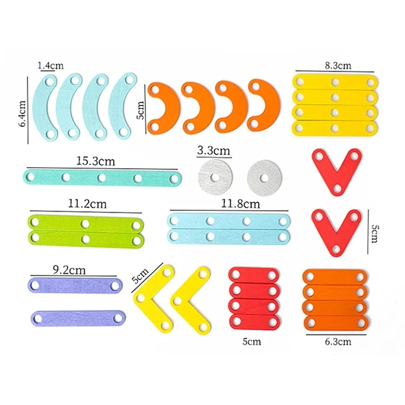 WXTD Rompecabezas de tablero perforado para entrenamiento de razonamiento lógico, juguete de madera para niños, juguete educativo temprano