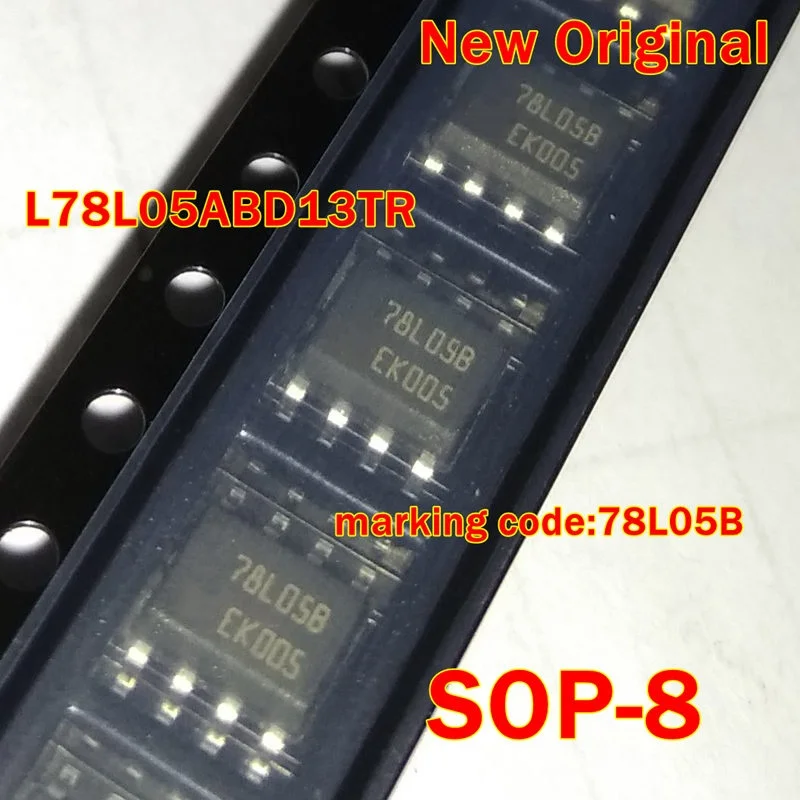 

1Pcs to 100Pcs L78L05Abd13Tr L78L05Abdtr L78L05Abd Marking Code:78L05B Sop-8 New Original Positive Voltage Regulators