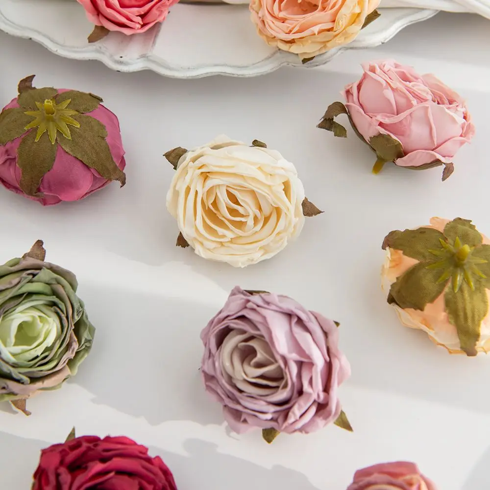 10/20 Stück künstliche Blumen mit gebrannten Kanten, Rosen, Hochzeit, Brautsträuße, Dekor, Zuhause, Outdoor, Garten, Festival, Party, Kranz, DIY-Geschenke – Detail 14