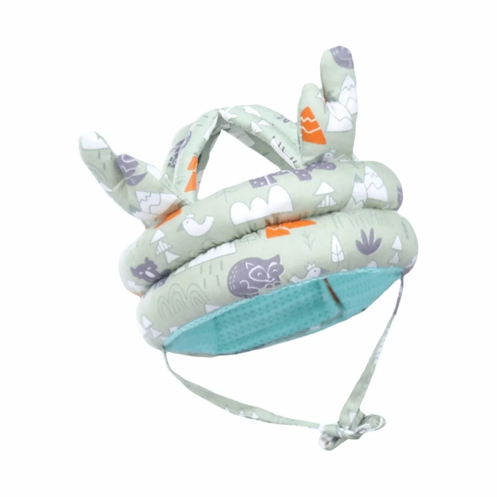 

Противоударный защитный шлем для малышей, мягкая регулируемая защитная шапка для малышей, защита от падений, удобная защита головы, противоударная кепка