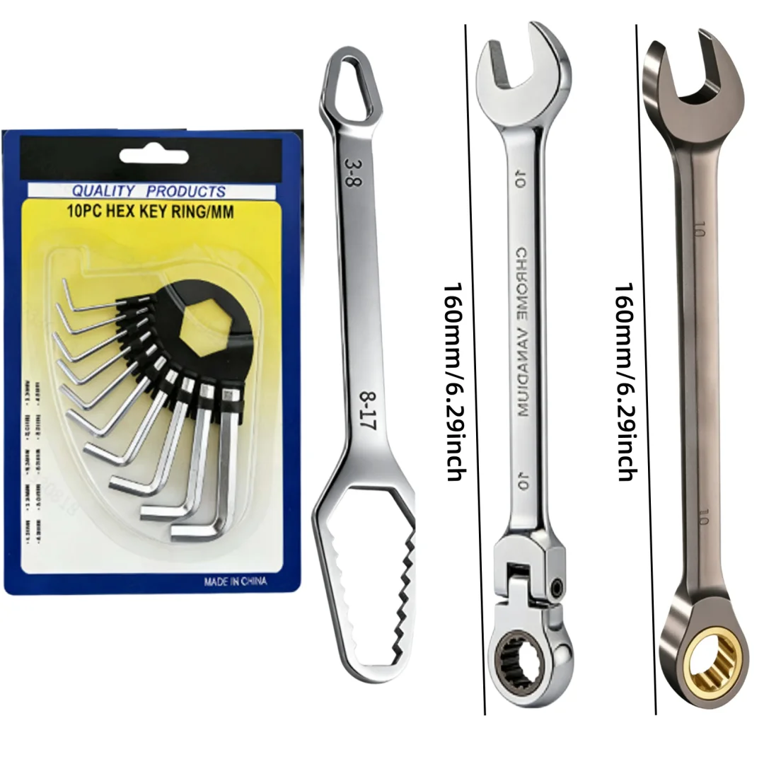 13PC Set with Swivel Ratchet W - Maintenance Workshop Tools 评论和价格