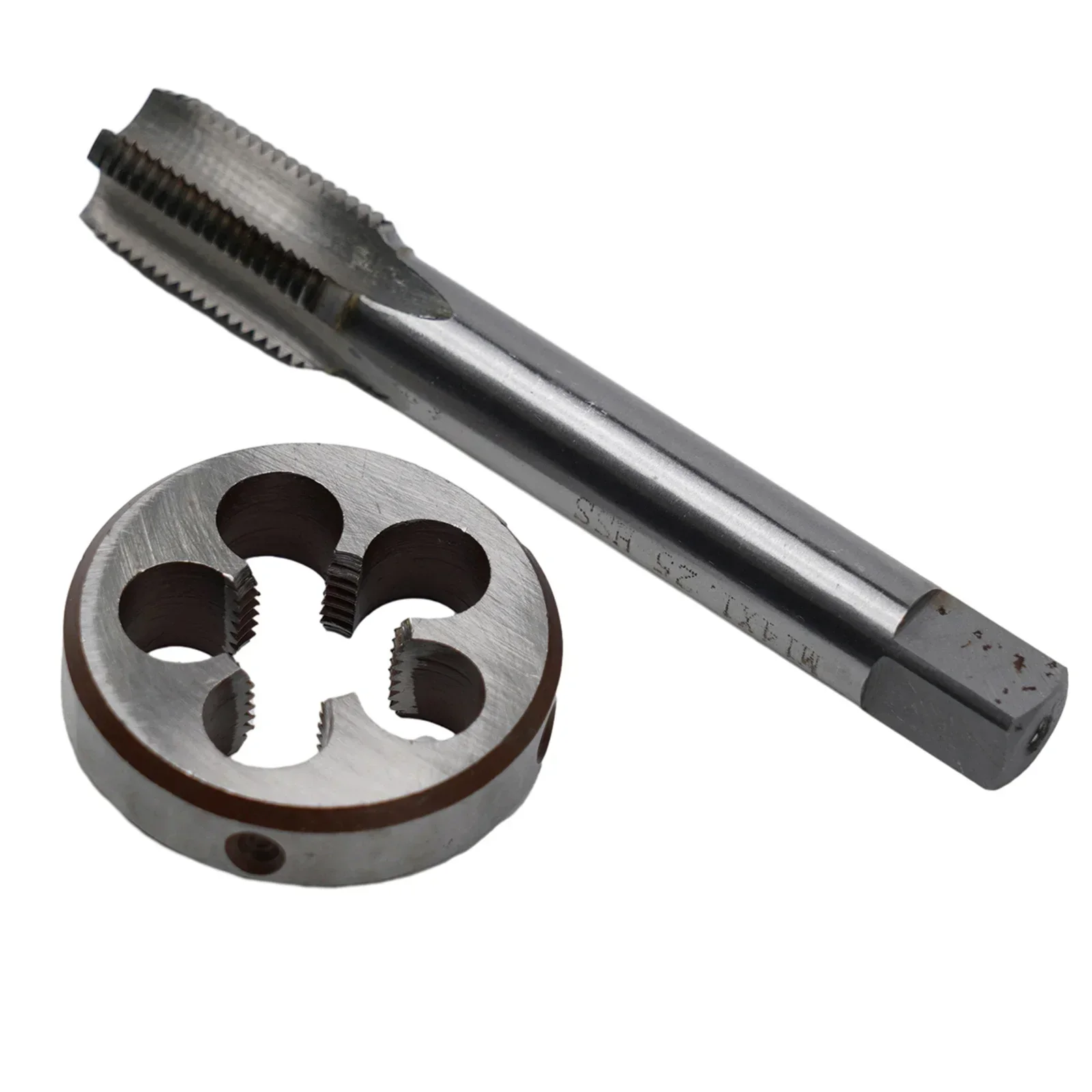 Professional Left Hand Tap and Die 14mm x 1 25 LH Fine Thread Round Die Tap M14 X 1 25 for Steel and Zinc Alloys