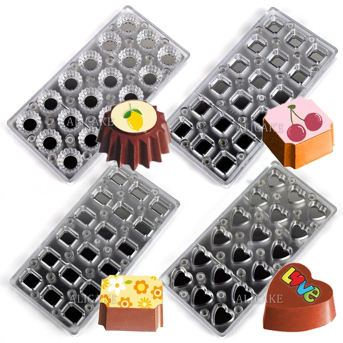 Chocolate Mold Transfer Sheet Magnet Stainless Steel Polycarbonate Chocolate Acrylic Moulds Confectionery Pastry Baking Utensils