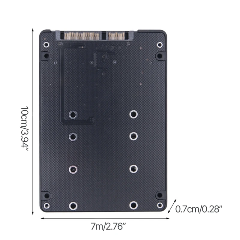 Adaptador doble puerto M.2 NGFF SSD a puerto serie Experimente transferencias archivos más rápidas a 6 Gbps y