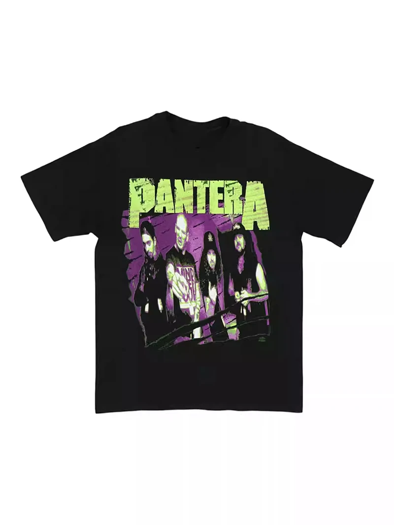 

PANTERA Print T-shirt Men Women Cotton Hip Hop Oversized Tshirt Short Sleeve T Shirt Streetwear Tops Tee