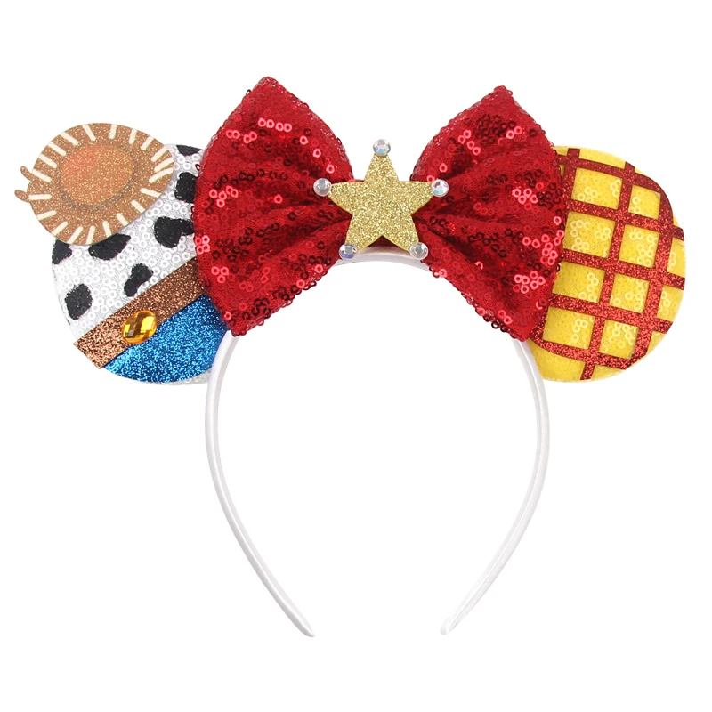 New Cute Disney Mouse Ears fascia per capelli donna paillettes 5 \