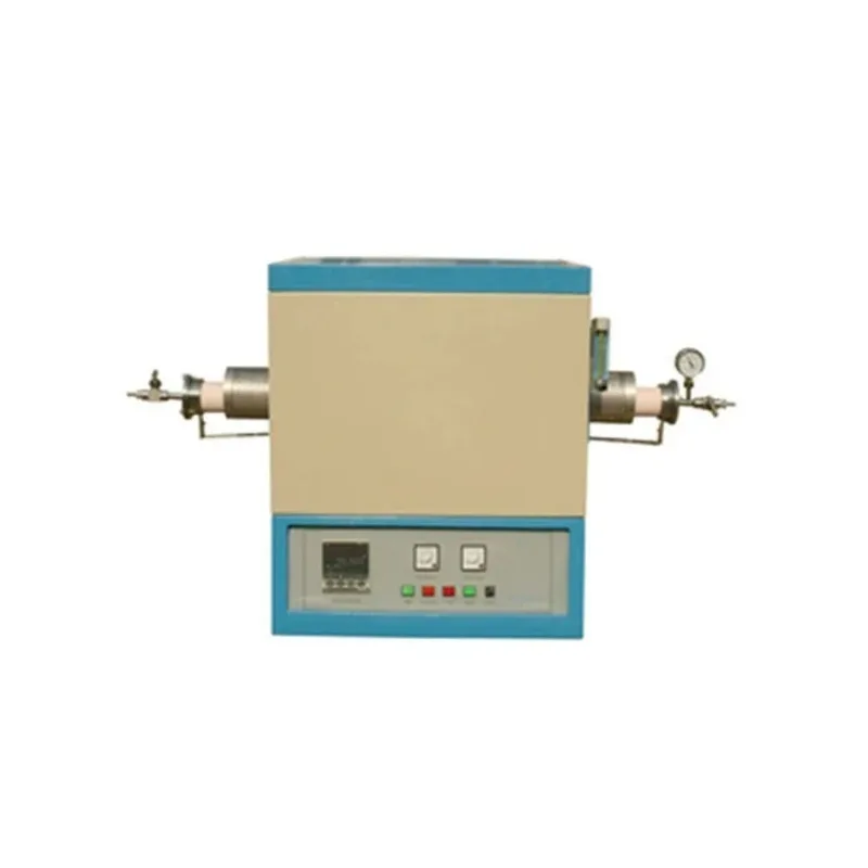 1400C Single Zone Horizontal Tube Furnace with Vacuum Flanges