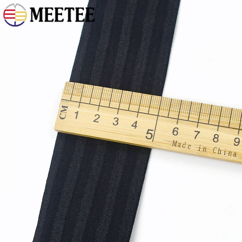 5/10/20Meters Meetee 50mm Elastic Band Nylon Soft Rubber Bands for Bag Clothes Housewear Decor Ribbon DIY Sewing Accessories