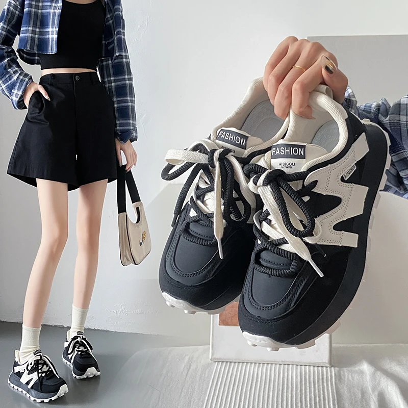 

Women Shoes Breathable All-match Mesh Shoes Casual Sports Trendy Shoes Female Wear-resistant Running Shoes for Women