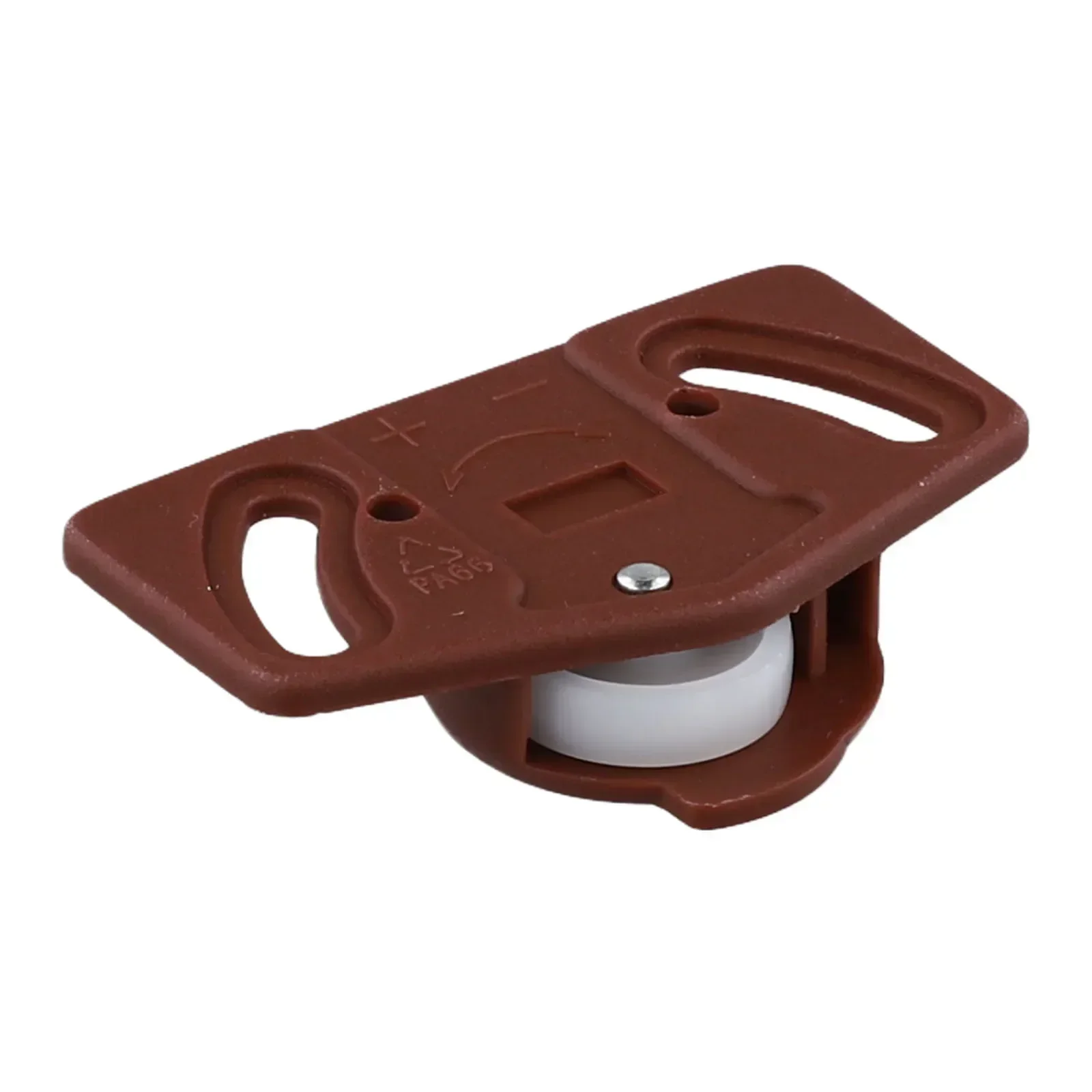 

For Easy Access Brown White Wheel Sliding Door Roller Furniture Sliding Guide Serviceable Nylon Construction Easy Installation