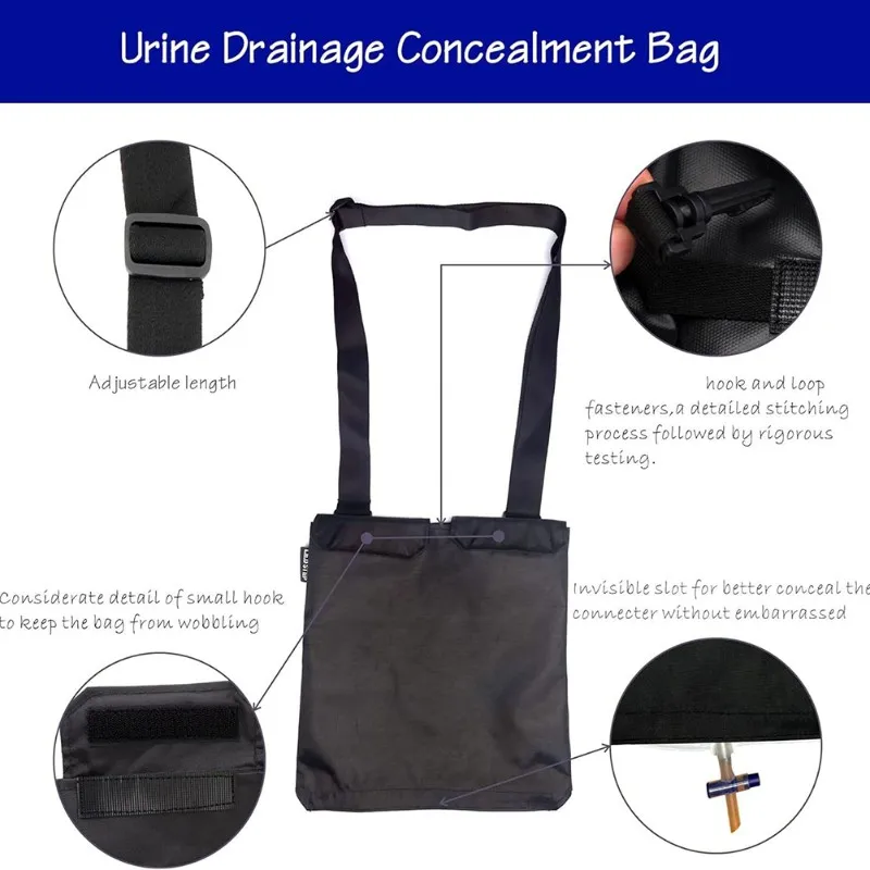 Urine Drainage Bag Holder,Catheter Bag Covers, Urostomy Travel Medical Supplies Storage Bag