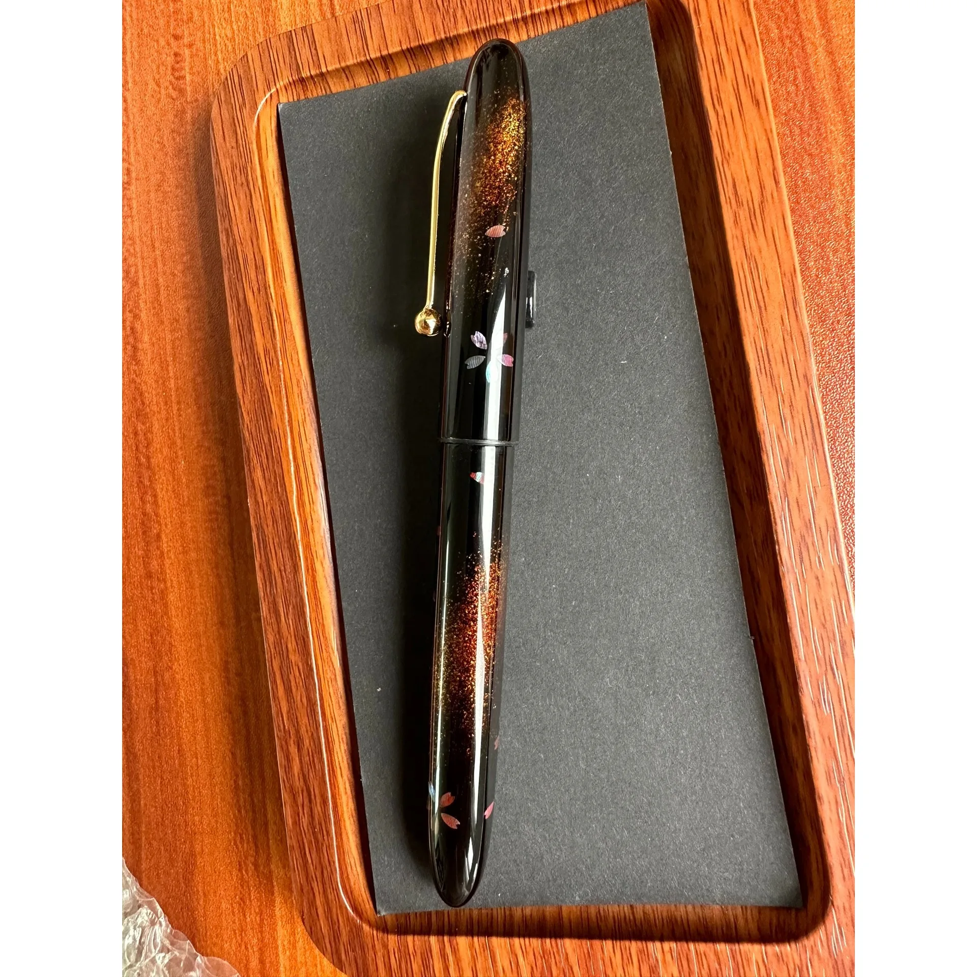 Cherry Blossoms Lak Raden Parelmoer Maki-e Vulpenvat voor Platinum 3776 Pilot 912//74/742/743 Sailor 21K/14K - afbeelding 2