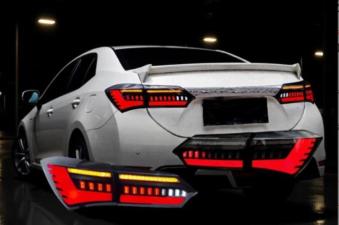 

LED Taillights for Toyota Corolla 2014-2017 Rear Lamp Brake Fog Turn Signal DRL Light