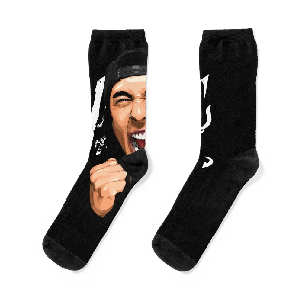 Funny Gifts Vic Fuentes Screaming Gift For Fans Socks Rugby hip hop Socks For Women Men's