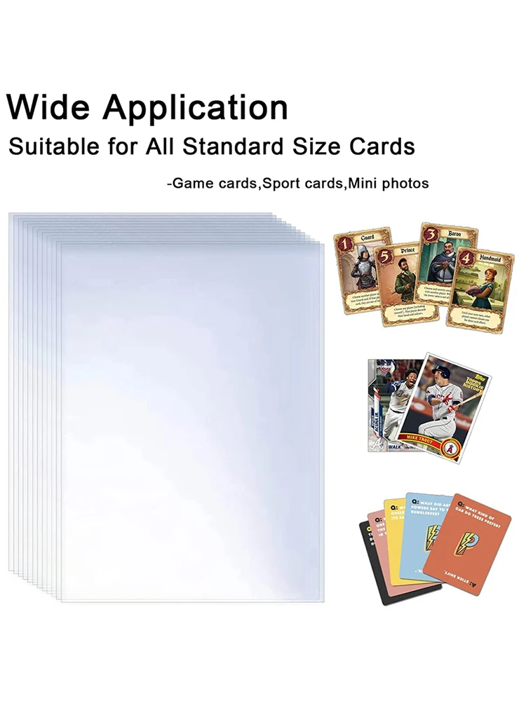 200 Stuks Transparante Speelkaart Cover Clear Protector Sleeve Houder Voor Pokemon Bordspel ID Trading Folder Photo Pouch Kit - afbeelding 2
