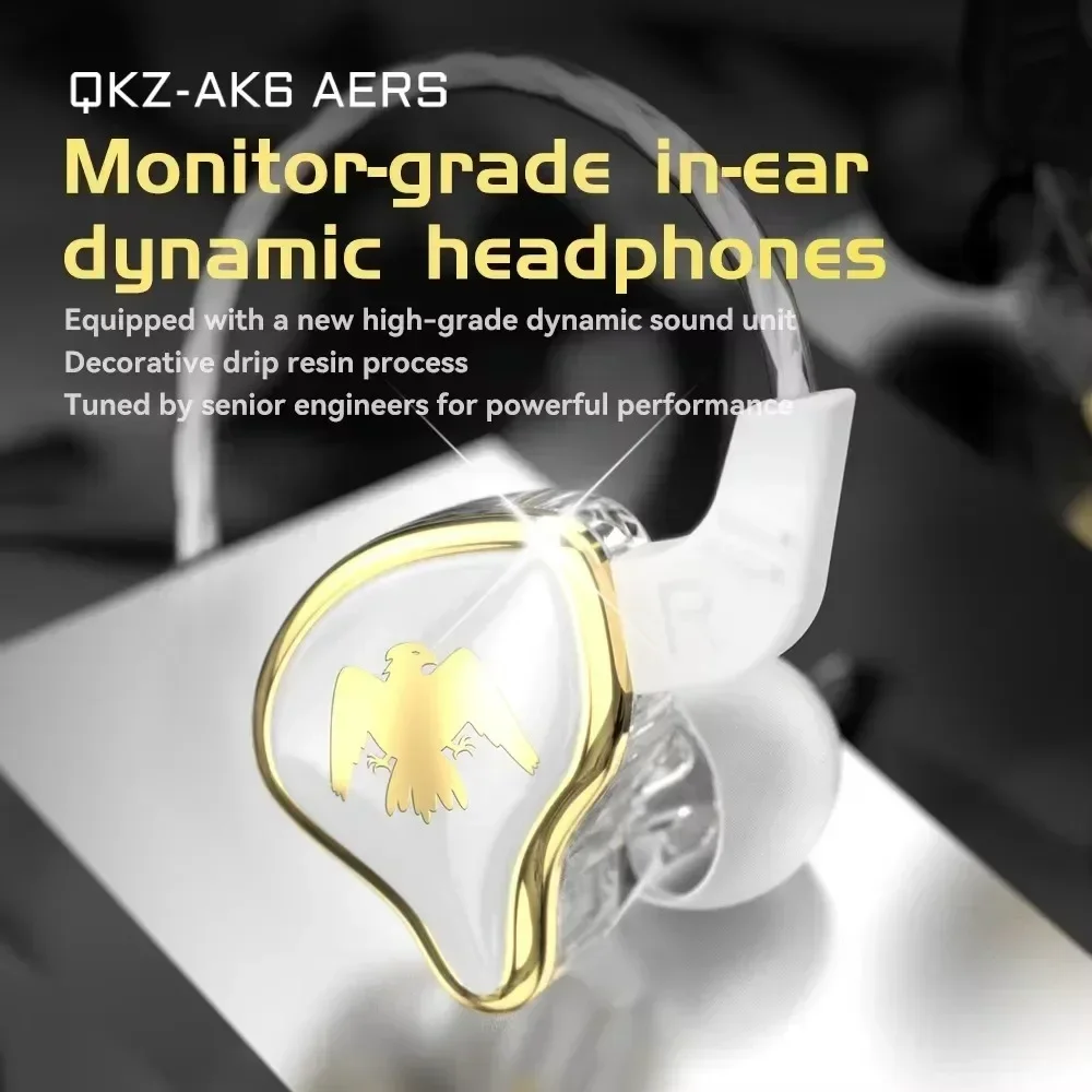 Auriculares intrauditivos dinámicos deportivos con cancelación de ruido QKZ AK6 Ares EDX PRO 1DD auriculares HIFI música deporte auriculares EDXPRO DQ6 Z