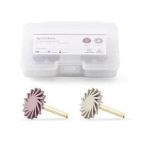 Pulidor de goma Dental, sistema de pulido impregnado de diamante de resina compuesta, disco RA, Kit de rueda de 14mm, herramienta de cepillo flexible en espiral