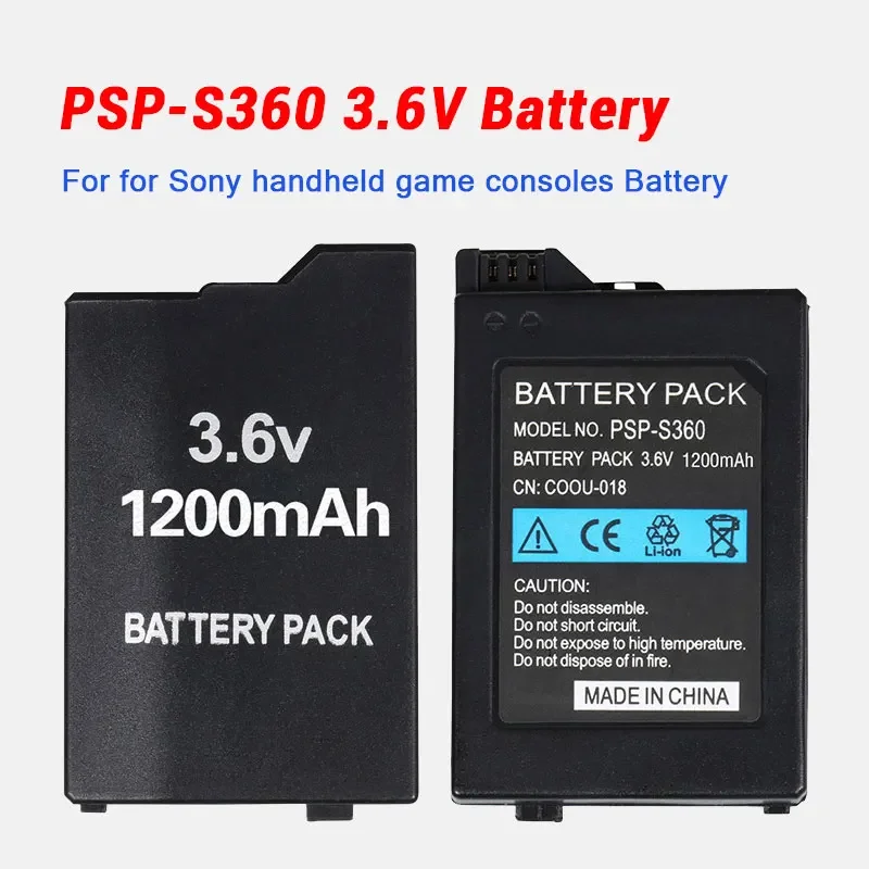 Psp-S360 3.6V Battery for Sony PSP Psp3000 Psp2000 2000 3000 3001 3004 Game Console Rechargeable Lithium Batteries Replacement