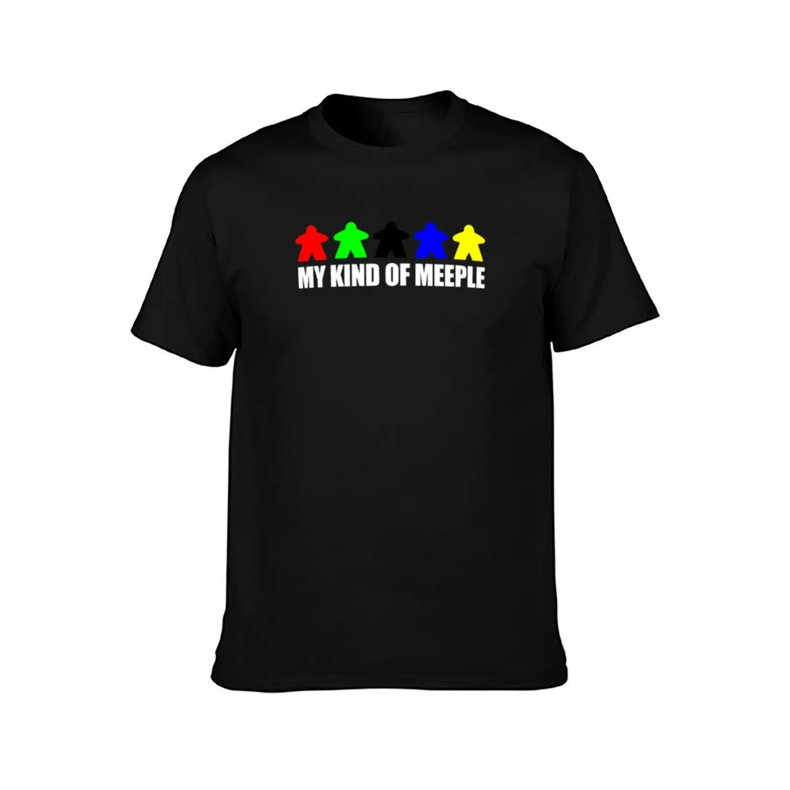 meeple T-Shirt Summer Casual Cotton Tee Oversized Streetwear Tops Vintage Graphic Print Loose Fit Short Sleeve 100% Cotton