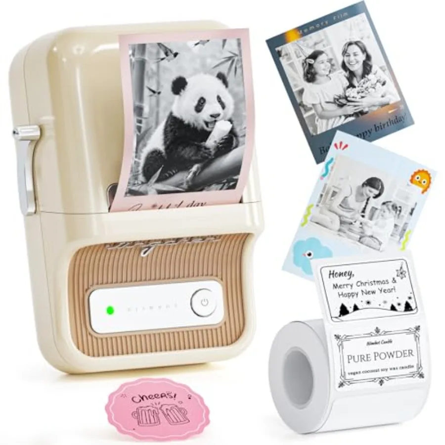 

B21 Pro Label Maker with Tapes 300DPI HD Label Printer Sticker Maker for Home Organization Photo Print Study Graphics Scrapbook