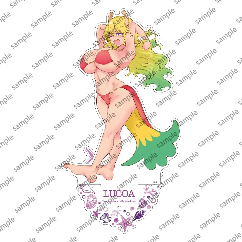 Anime Miss Tohru Kanna Acrylic Stand Plate Toy Kobayashi's Cartoon Dragon Figure DIY Desk  Maid S Decoration Accessories Gift - Image 6