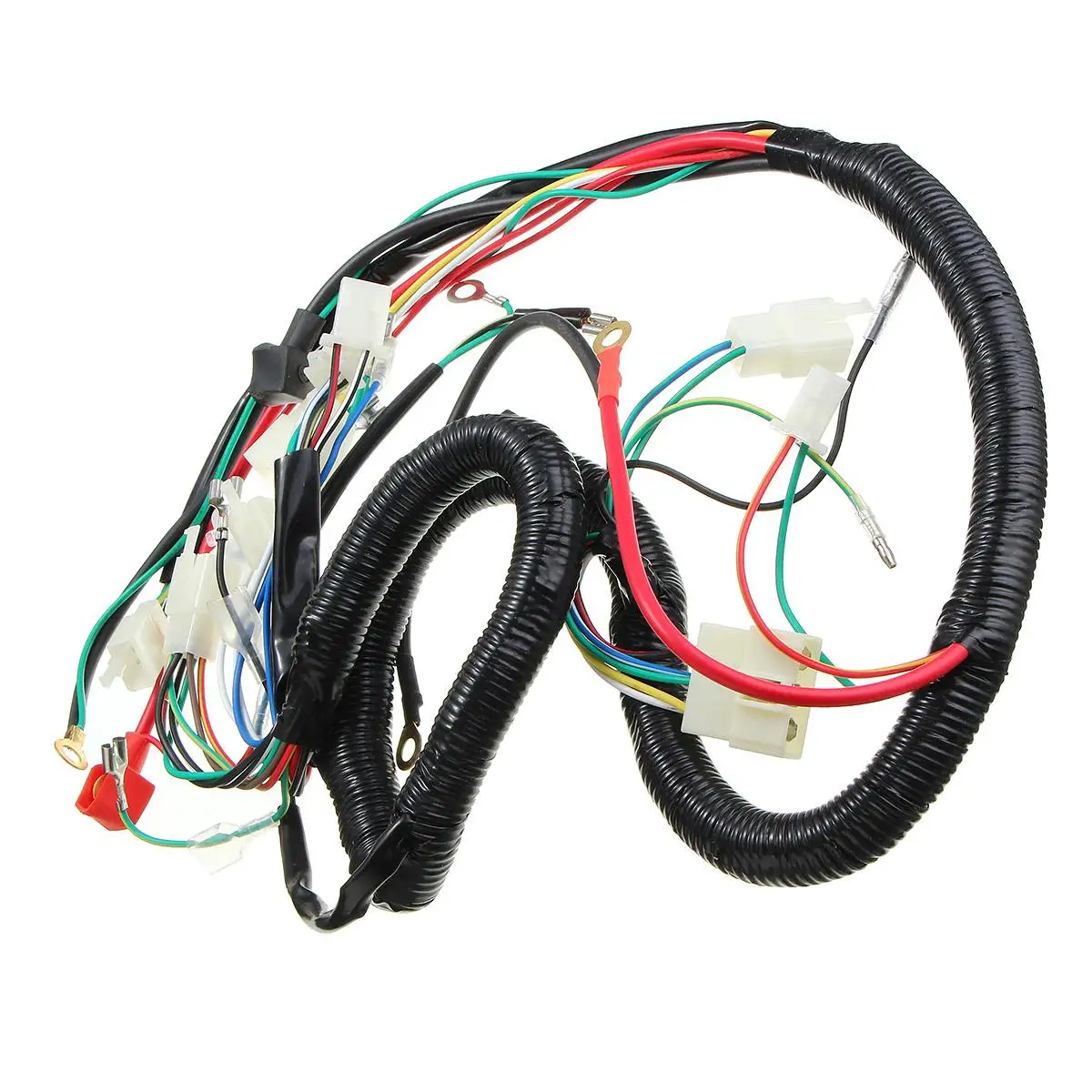 Motorcycle Ignition CDI Wire Harness Assembly Electric Starter Plug Control Switch 125cc 150cc 200cc 250cc Dirt Bike ATV Quad