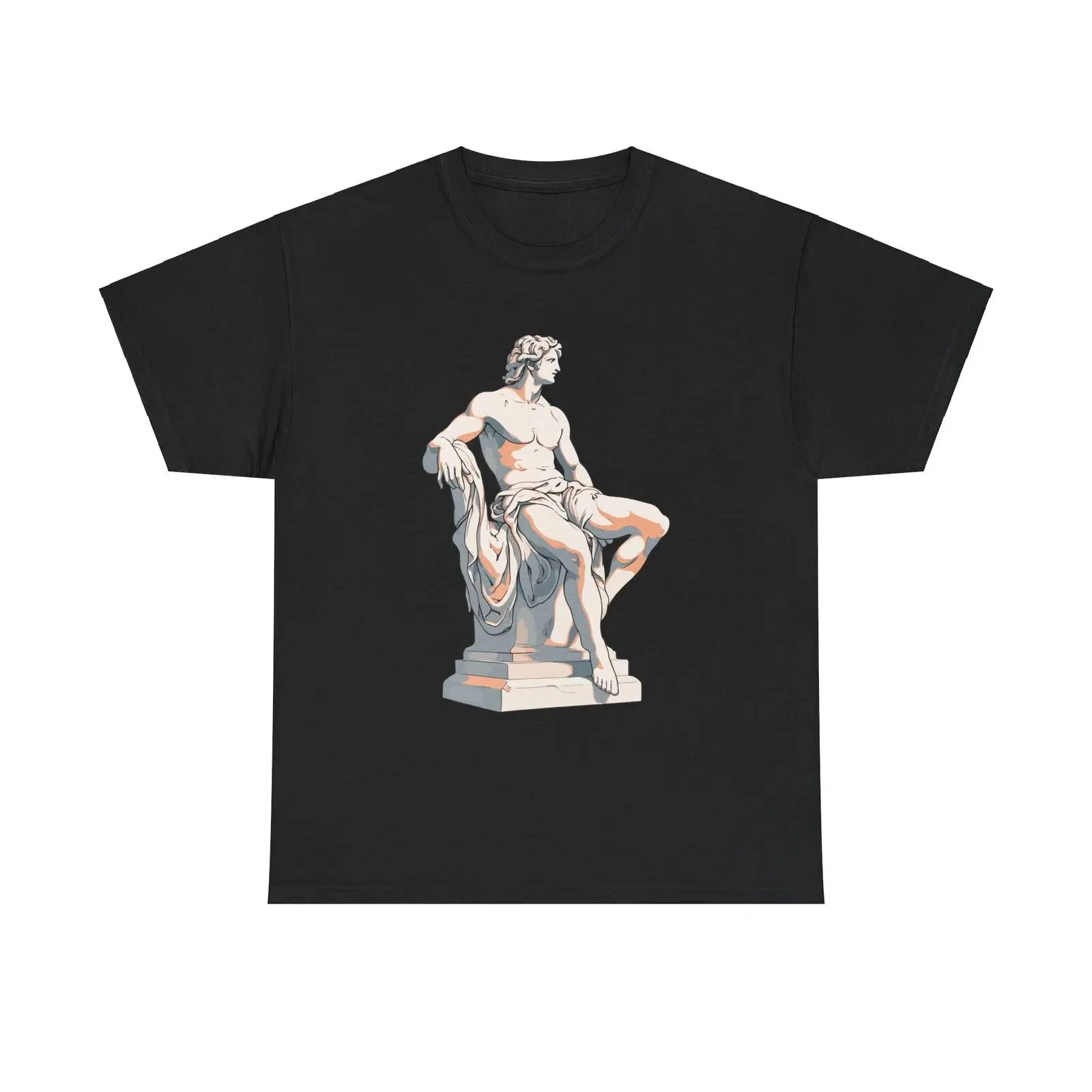 

Thinker Sculpture T-Shirt - art history greek statue aesthetic stoic minimalism