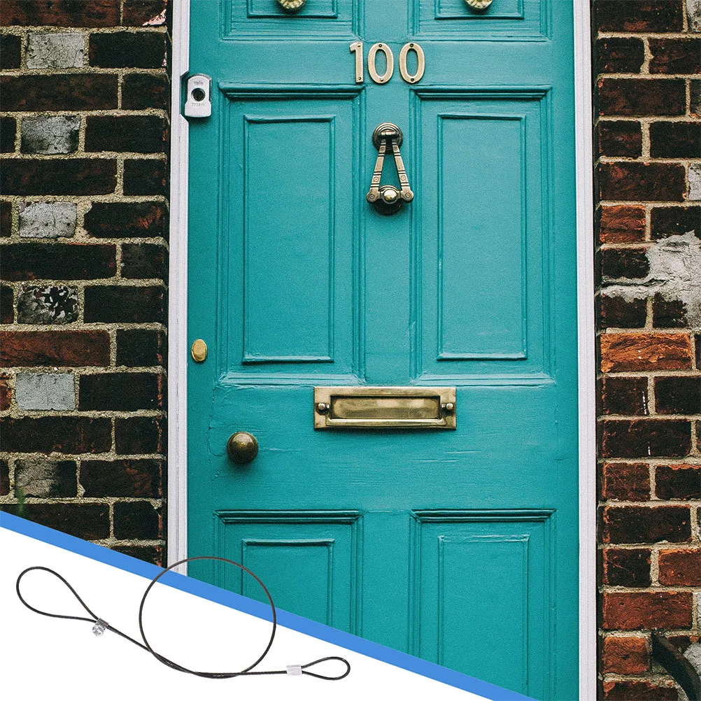 8 قطعة كابل مزلاج السلامة سحب بوابة معدنية مزلاج سلسلة سهلة التركيب للمنزل ساحة سياج لوازم الحديقة بوابة السياج سحب الحبل